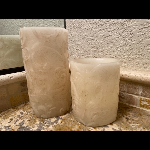 LED Embossed Candles - Picture 2 of 8